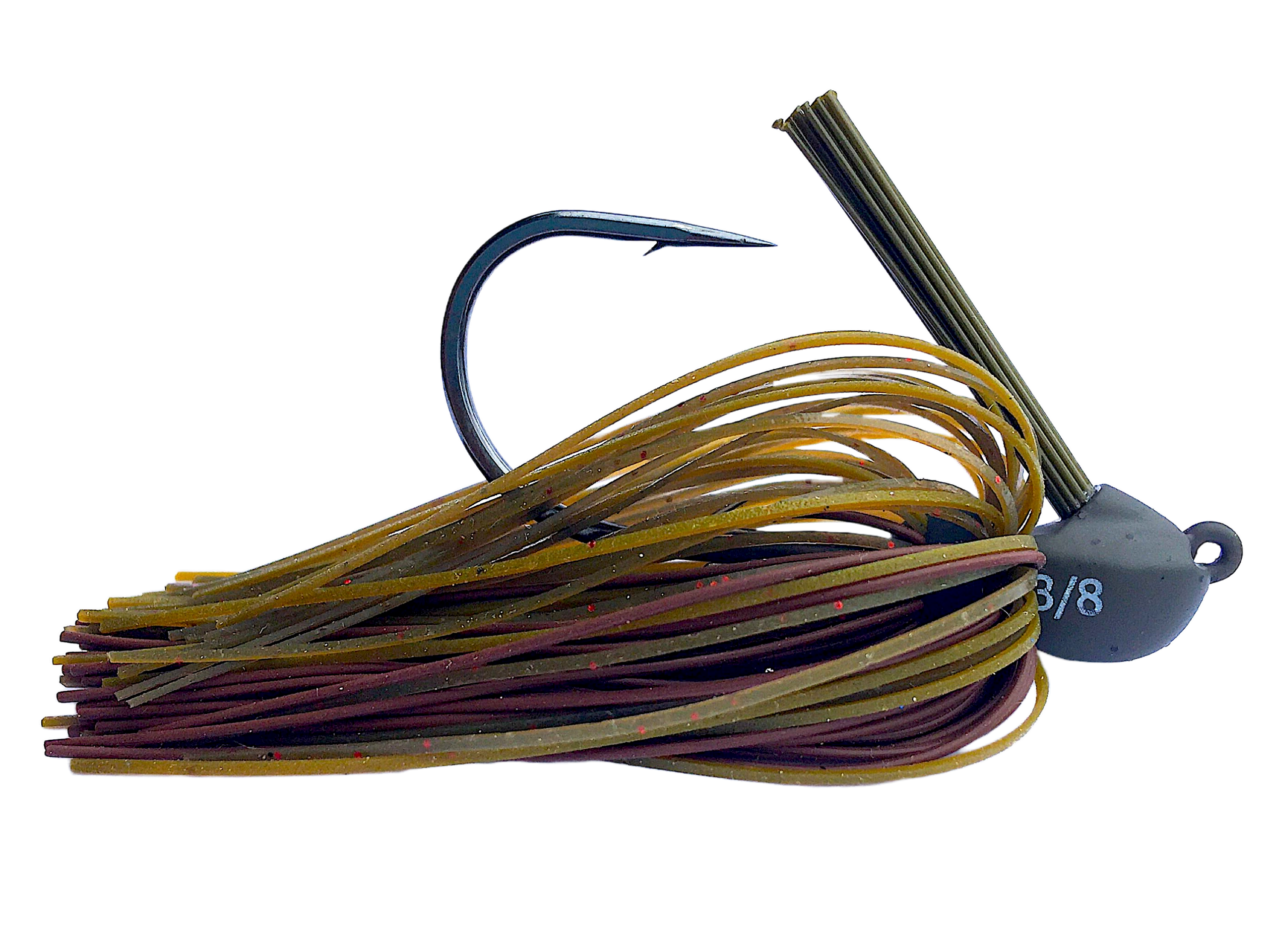 NEW SIZE! Tungsten Lil' Magnum Compact Flipping Jig - Stealth Melon Juice